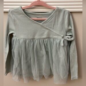 Carters Glitter Tulle Wrap Top